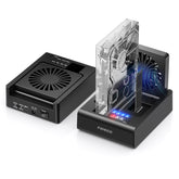 FIDECO 2.5 3.5 INCH SATA Hard drive m.2 NVMe SSD Clone Dock Station